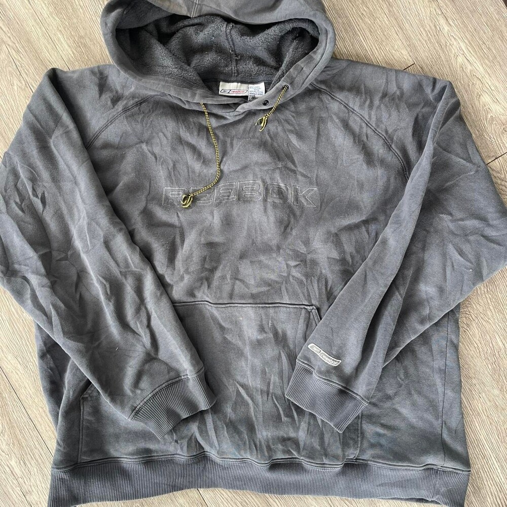 Reebok grey hoodie Size L vintage